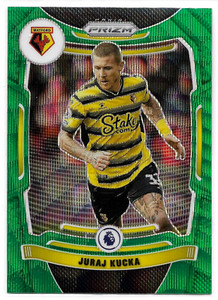 2021-22 Panini Prizm Premier League #260 Juraj Kucka  Green Wave Prizm - Watford