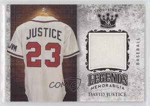 2018 Sage Sportkings Legends Memorabilia David Justice #LSM-9
