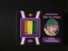 2020 President's Choice Solitaire Hi-Lites Craig Hartsburg North Stars Patch 1/1