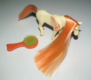 Playmobil Animal Cheval Jaune Orange à Coiffer + Brosse NEUF - Picture 1 of 1