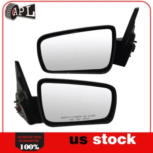 Pair Power Side View Door Mirror Textured Black For 2005-2009 Ford Mustang LH+RH - Picture 1 of 9