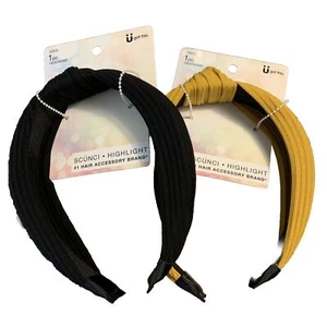 Nuevo accesorio para el cabello Scunci de banda anudada Influencer 35635 paquete de 2x - Imagen 1 de 6