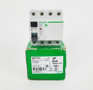 Schneider Electric M9R12463 GFP Residual Current Circuit Breaker 4P 63A, New! - Picture 1 of 10