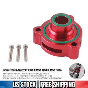Blow Off Valve Adapter for Mercedes-Benz 2.0T A180 CLA250 A250 GLA250 Turbo red - Picture 1 of 10