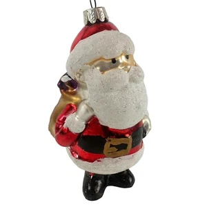 Kurt S Adler Weihnachtsmann Ornament aus mundgeblasenem Glas - Bild 1 von 3