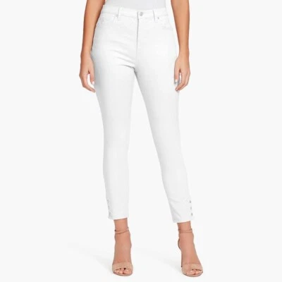 Gloria Vanderbilt Amanda White Jeans Womens Size 6 Skinny High Rise Ankle Length - Изображение 1 из 2