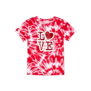 Way To Celebrate Girls’ Valentine’s Day  Tie Dye Graphic Tee Multicolor XL(14-16 - Picture 1 of 3