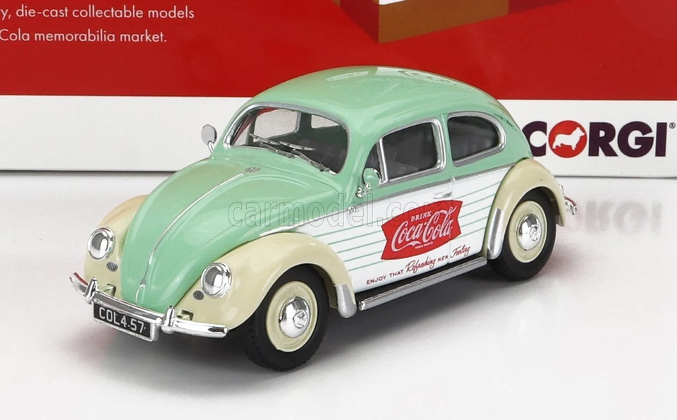 1/43 CORGI - VOLKSWAGEN - BEETLE MAGGIOLINO COCA-COLA 1951 CC01201 - Immagine 1 di 1
