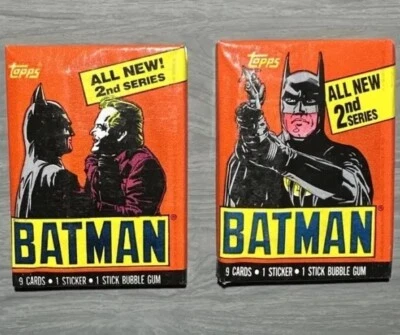 1989 Topps Batman Series 2 ONE Sealed Trading Card Wax Pack - Image 1 of 2