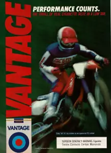 1985 Vintage Print Ad Vantage Performance Counts Dirt Bike The Thrill of Real - Picture 1 of 2