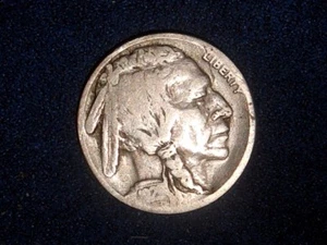 1921-S 5C 2 Feathers FS-401 (FS-016.635) Buffalo Nickel ~VG~ - Picture 1 of 12