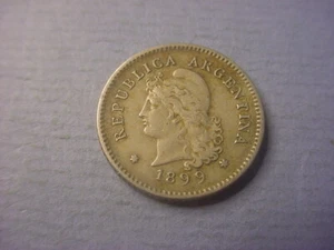 Argentina 20 Centavos 1899 Scarce Date #77120 - Picture 1 of 2