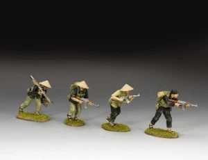 KING & COUNTRY VIETNAM WAR VN191 VIET CONG 4 MAN PATROL - Picture 1 of 3