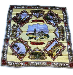 İtaly Santorio - de Pompei / promotional / advertising travel vintage scarf - Picture 1 of 6