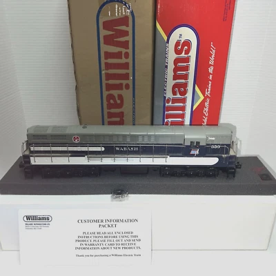 WILLIAMS O-GAUGE WABASH FM TRAINMASTER FM-115 LOCOMOTIVE TRAIN CAB #550 LNIB - Image 1 of 4