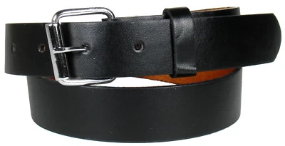 NIÑOS NIÑOS LISO COLOR LISO CINTURÓN DE CUERO Hebilla Plateada Niños Niñas S M L XL Foto 1 de 4