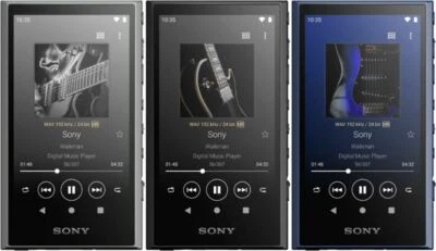 Sony NW-A307 Gray Black Blue 64GB Hi-Res A300 Series Walkman Audio Player - Image 1 of 4