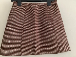 Topshop Multi Colour Front Zip/ Button Details Mini Skirt Size-8 BNWOT - Picture 1 of 3