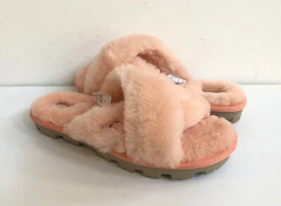 SANDALIA SIN CORDONES UGG FUZZETTE BEVERLY ROSA MOCASÍN EE. UU. 11 / UE 42 / REINO UNIDO 9 Foto 1 de 4