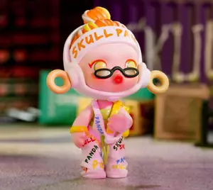 POP MART - Skullpanda Bear Maull Series Street Dance Coach Mini Muñeca Arte Juguete Nuevo - Imagen 1 de 2