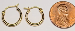 PENDIENTES VINTAGE JACMEL ORO AMARILLO 10K SELLO FIRMADOS 10K JCM - Imagen 1 de 11