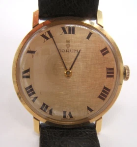 VTG CORUM MEN’S DRESS WRIST WATCH VGC ORIGINAL BUCKLE WORKING - Picture 1 of 9