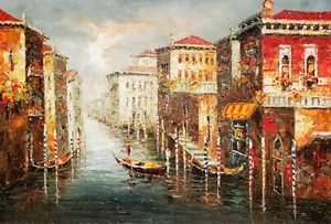 Venice - #15, 24x36 - 100% Hand painted Oil painting on Canvas, - Picture 1 of 6