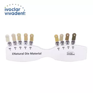 Dental IPS Natural Die Material Shade Guide Ivoclar Vivadent ND1-9 Abutment - Picture 1 of 8