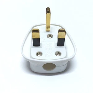 UK mains plug 3A 7A 10A 13A Black White - Picture 1 of 5