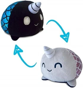 TeeTurtle - Original Wende Narwal und Meerjungfrau Plüsch - Patentiert Neu - Bild 1 von 2