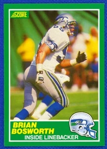 1989 Score   #239 Brian Bosworth Seattle Seahawks Near Mint - Bild 1 von 2