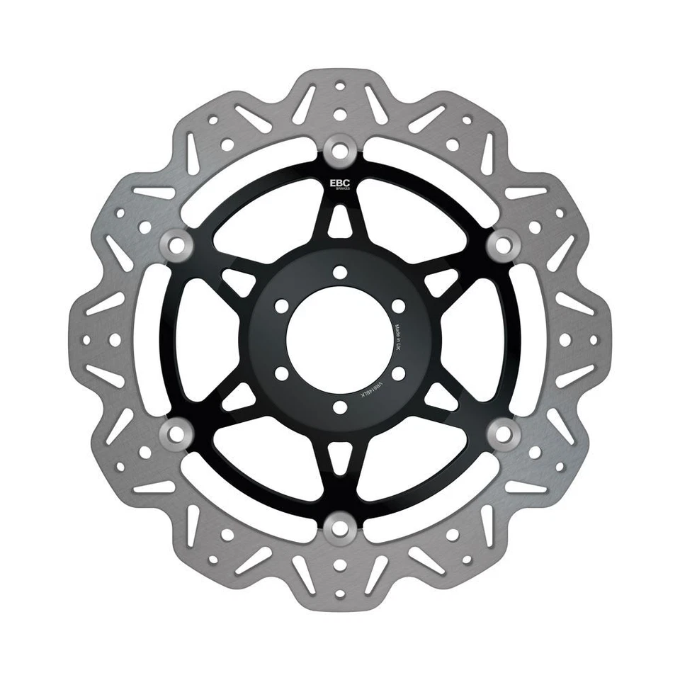 EBC Float Vee Rotor FR BLK Hub FLHS for Ducati Monster 400 Single Disc 2000-2002 - Image 1 of 1