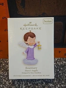 Original 2008 Hallmark Andenken Weihnachtsschmuck Maria Engel Rosmarin - Bild 1 von 8