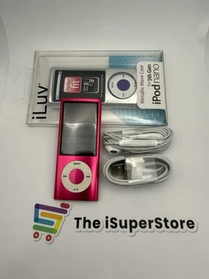 Apple iPod nano 5th Generation Pink  (16GB)  Mint + 1 Year CPS Warranty - Image 1 of 4