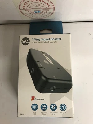 SLx TV Signal Booster Aerial Amplifier, 1 Way Signal Distribution Amplifier with - Image 1 of 3