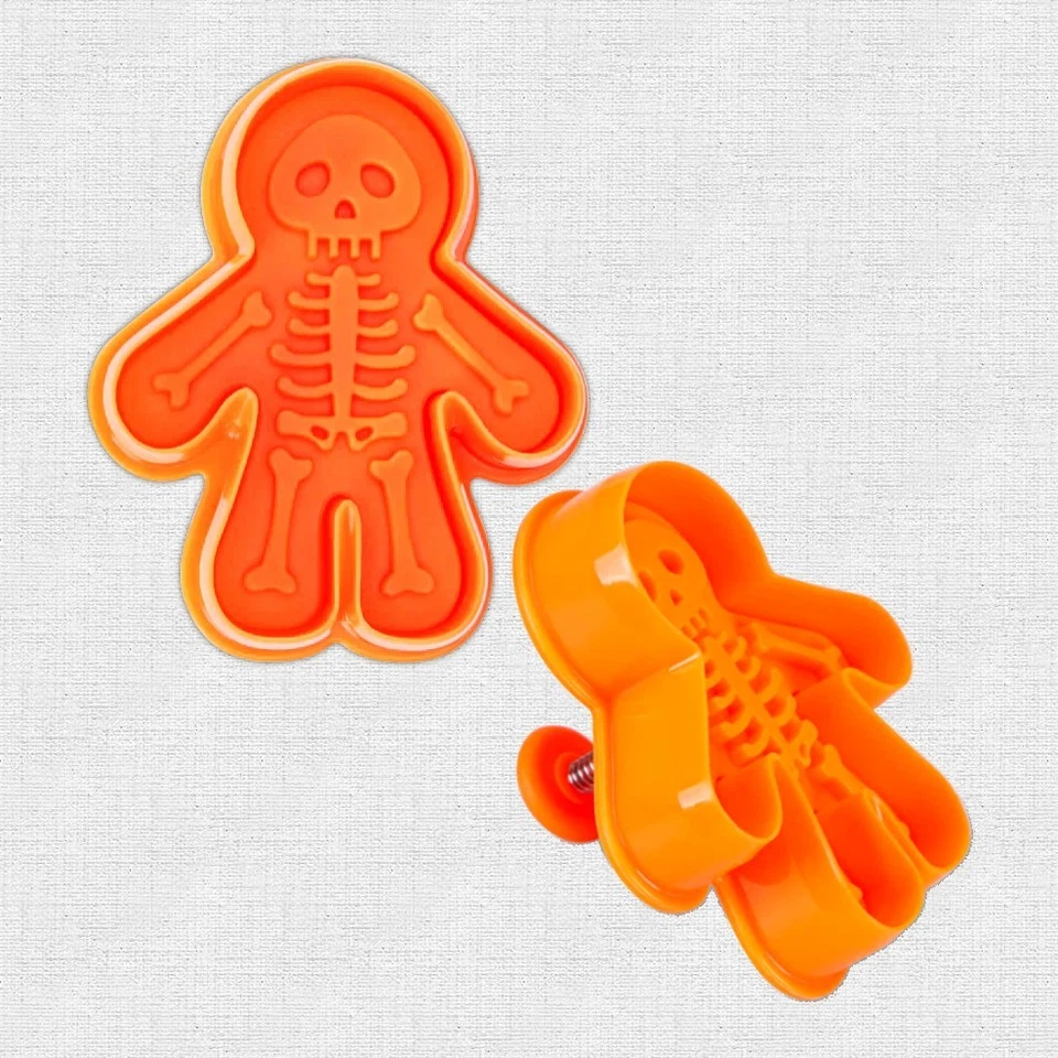 Ausstecher/Ausstechform "SKELETT" mit Auswerfer/Prägestempel - Knochengerüst - Bild 1 von 1