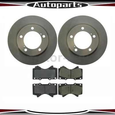 Rotores delanteros y pastillas de freno para Toyota Land Cruiser C-Tek 2008 2009 2010 2011 Foto 1 de 4