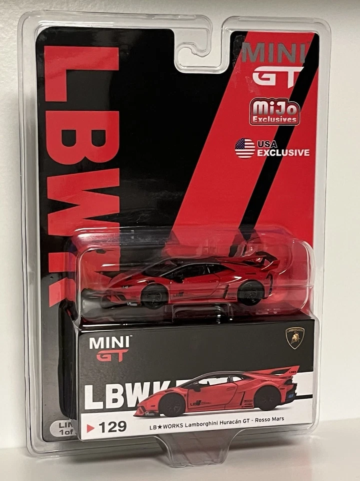 Lamborghini Huracan LB Works GT Rosso Mars - Mini GT #129 exclusivo de Mijo 1:64 Foto 1 de 1