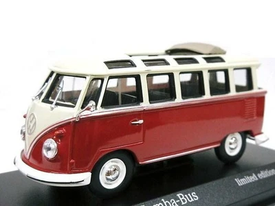Minichamps 1/43 VW T1 Samba Bus 1963 Beige/Rojo - NUEVO Exclusivo Europeo - Imagen 1 de 3