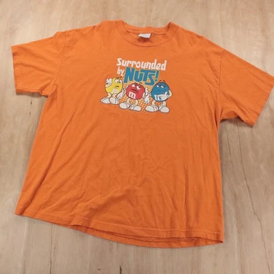 Camiseta M&M's rodeada de nueces XL etiqueta naranja chicos camiseta y2k de colección Foto 1 de 4