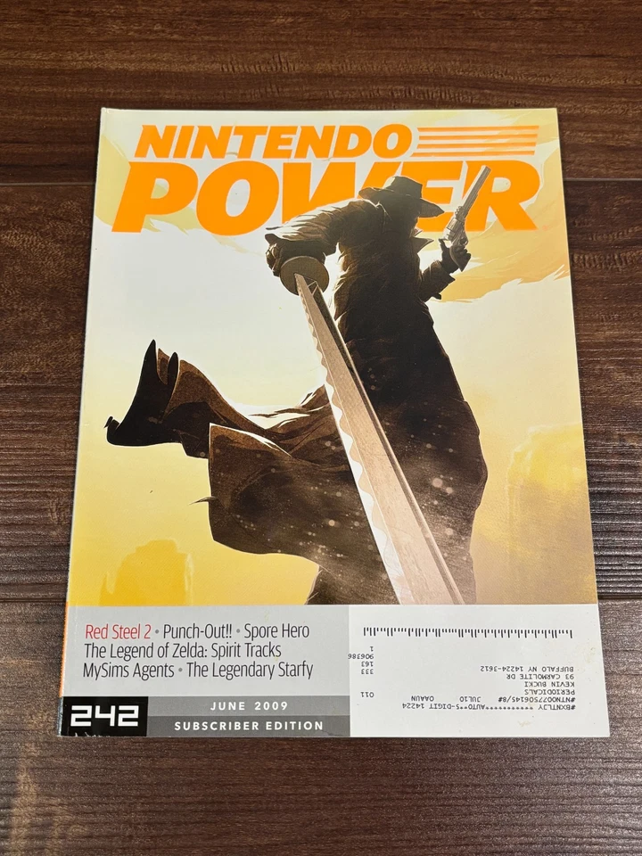 Nintendo Power Magazine Volume 242 June 2009 Red Steel 2 Zelda Punch Out - Image 1 of 3