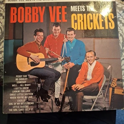BOBBY VEE MEETS THE CRICKETS VINYL LP MONO 1962 - Image 1 of 4