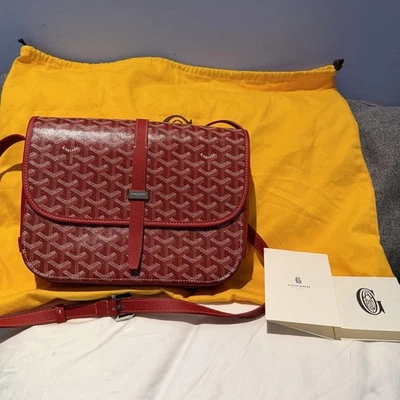 Goyard Rouge Belvedere MM Crossbody Bag - Image 1 of 4