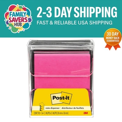 Versatile Black Pop-Up Notes Dispenser, 3x3 Inches - 6 Dispensers for Daily Use - Image 1 of 4