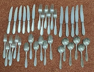 Vintage Georg Jensen 35 Piece Stainless Steel Cutlery Set Mid Century Retro Deco - Picture 1 of 7