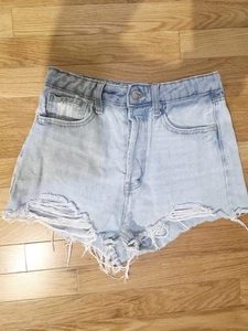 Wild Fable Shorts Womens Size 4  Cutoff Denim Highest-Rise Distressed Light Blue - Picture 1 of 14
