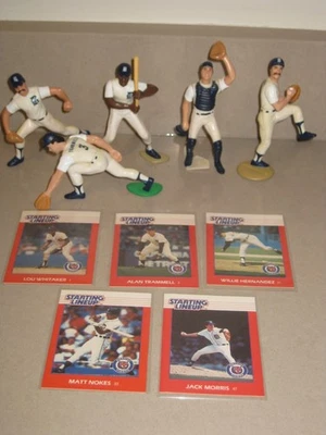 Kenner 1988 alineación inicial - conjunto de equipo de los Tigres de Detroit con Whitaker Trammell Morris Foto 1 de 2