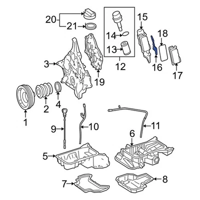 For Mercedes-Benz G550 09-15 Mercedes-Benz Engine Oil Filter Housing Gasket Foto 1 de 4