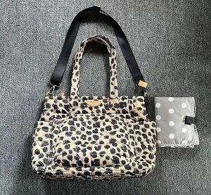 TWELVElittle Carry Love Quilted Tote Baby Toddler Diaper Bag in Leopard - Picture 1 of 12
