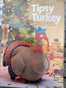 Alan Dart  Knitting Pattern  Tipsy Turkey Toy or Christmas Decoration - Picture 1 of 1
